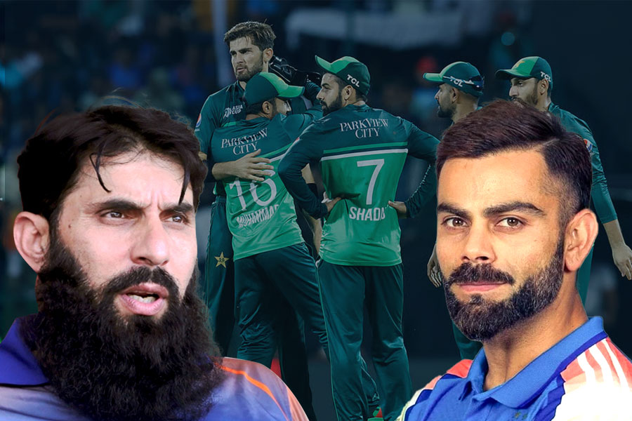 ‘ওদের দলে কিন্তু কোহলি নেই’, পাকিস্তানকে তাতাতে বিরাটের নাম নিচ্ছেন মিসবাহ