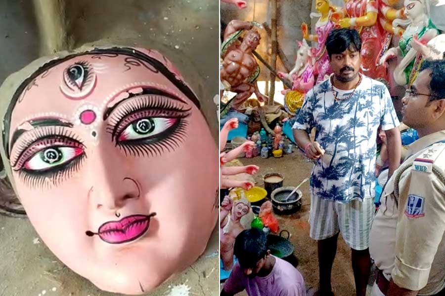 দুর্গার মুখ চুরি, যুবককে খুঁটিতে বেঁধে বেধড়ক মারধর!