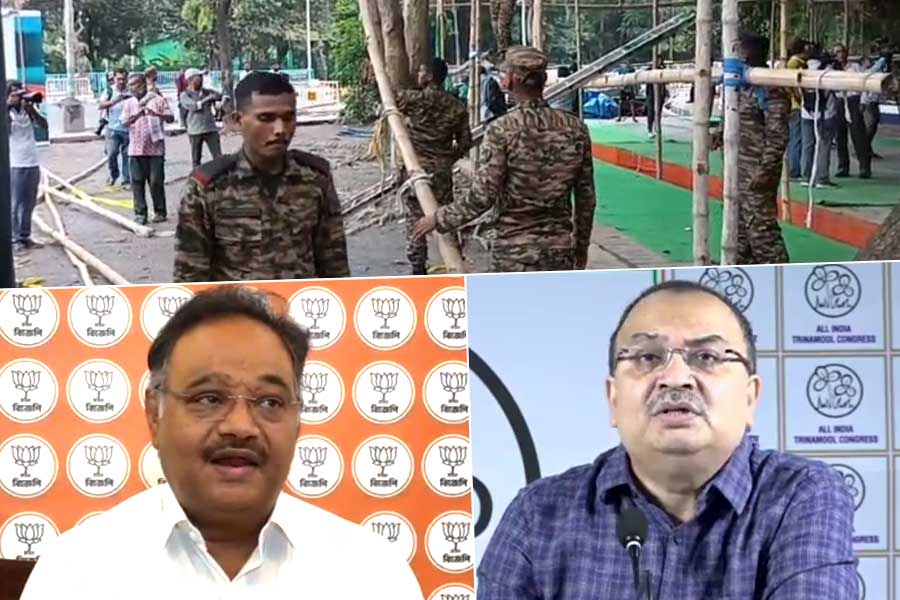 সেনা নামিয়ে তৃণমূলের আন্দোলন ভাঙার চেষ্টা বিজেপির, ধরনা মঞ্চ ভাঙায় তোপ কুণালের