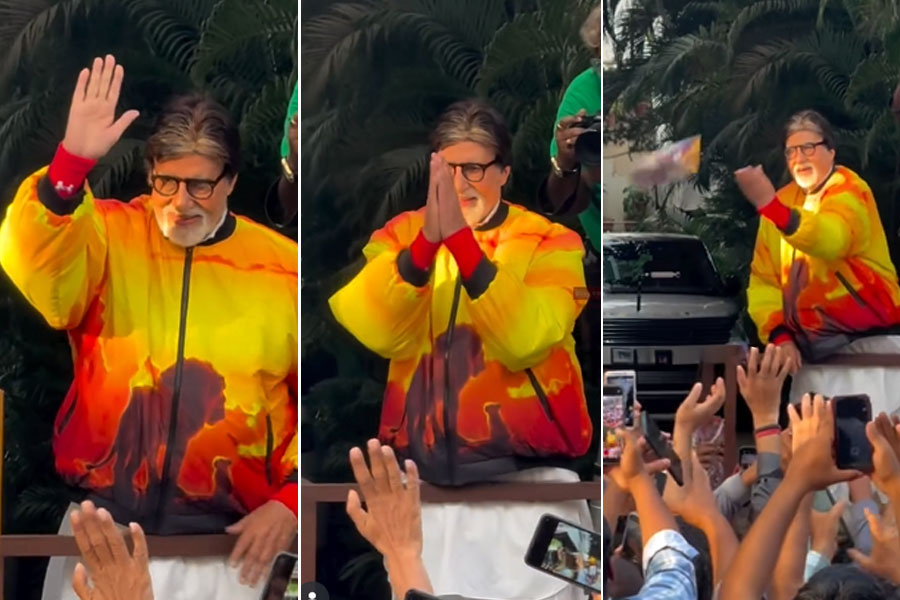 ৮৩-তম জন্মদিনেও রঙিন ‘বিগ বি’, প্রথা মেনে ভক্তদের সঙ্গে মোলাকাত সারলেন ‘বার্থ ডে বয়’