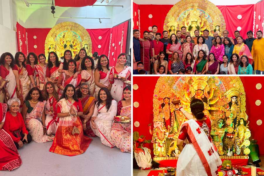 বার্সেলোনায় দেবী বিসর্জনেও ধুমধাম! ধুনুচি নাচ, সিঁদুরখেলায় সমাপ্ত শারদোৎসব