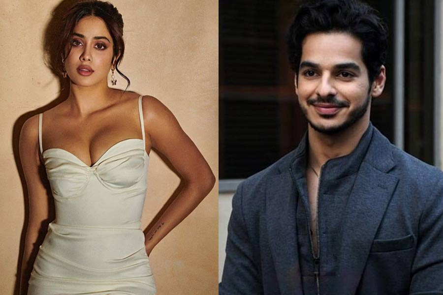 পর্দার প্রথম ‘প্রেমিকা’ বলে কথা! জাহ্নবীকে নিয়ে মুগ্ধ ঈশান খট্টর, কী বললেন?