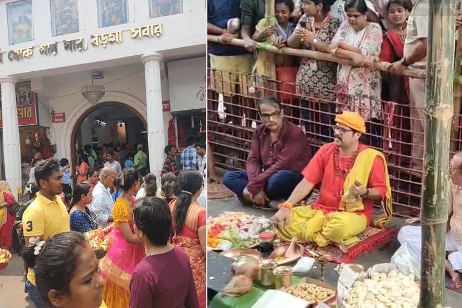 লক্ষ্মীপুজোতেই কালী আরাধনার প্রস্তুতি, নৈহাটিতে হয়ে গেল বড়মার কাঠামো পুজো