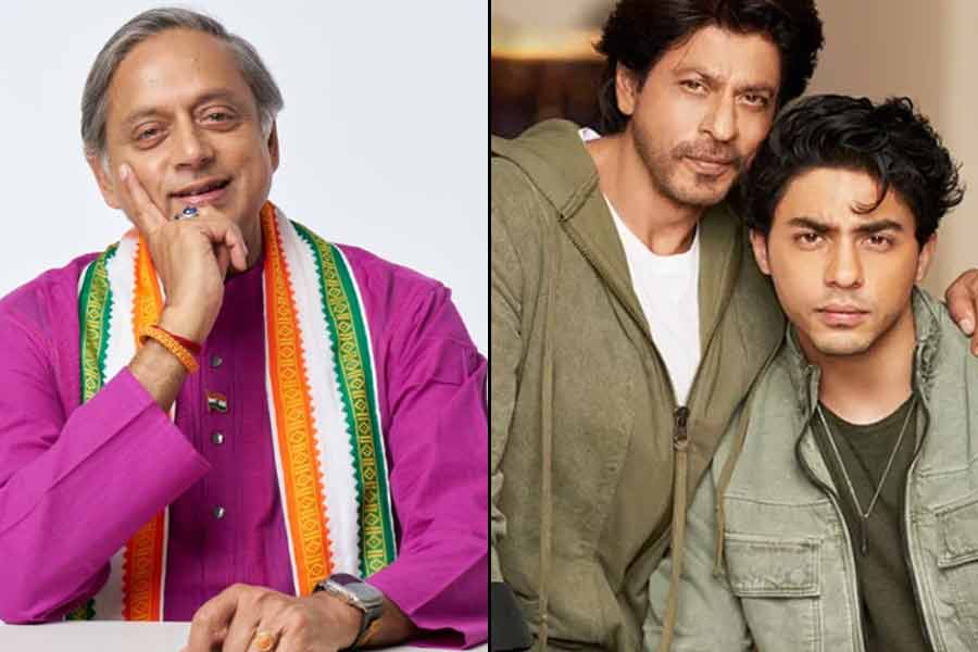 শাহরুখপুত্র আরিয়ানকে ‘কুর্নিশ’, আচমকা কী হল শশী থারুরের?