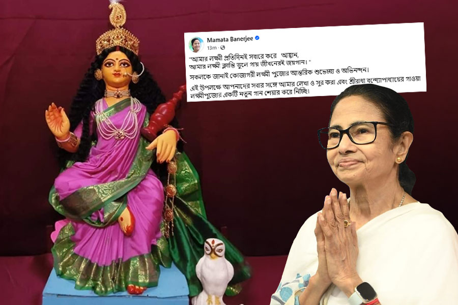 ‘আমার লক্ষ্মী…’, নিজের লেখা গানে রাজ্যবাসীকে লক্ষ্মীপুজোর শুভেচ্ছা মুখ্যমন্ত্রীর