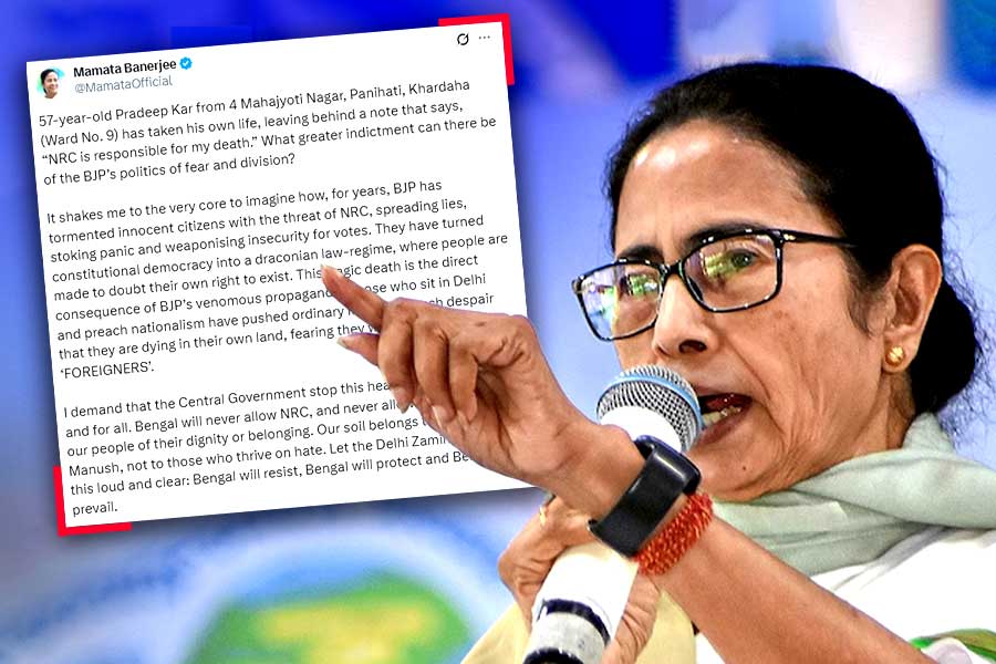 NRC আতঙ্কে পানিহাটিতে ‘আত্মহত্যা’, ‘বিজেপির ভয় ও বিভাজনের রাজনীতির ফল’, বলছেন মমতা