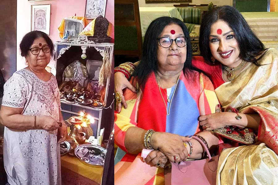 ‘মায়ের হাতের সিন্নি মিস করছি’, লক্ষ্মীপুজোয় মাতৃস্মৃতিতে বিভোর ঋতুপর্ণা সেনগুপ্ত