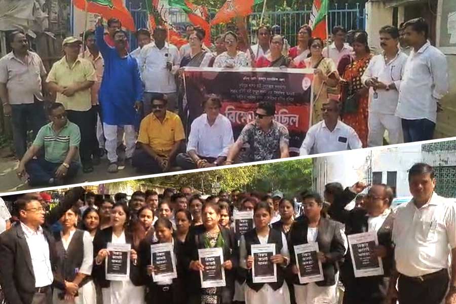দুর্গাপুরকাণ্ডে দিকে দিকে বিক্ষোভ, প্রতিবাদ জেলায় জেলায়