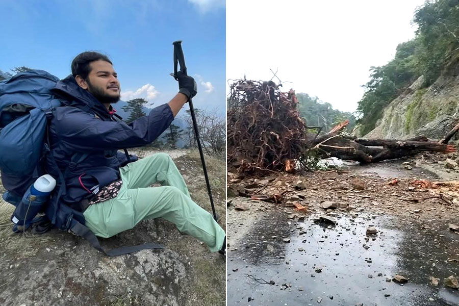 ধসে বিধ্বস্ত সোনাদায় নিখোঁজ ডায়মন্ড হারবারের পাহাড়প্রেমী হিমাদ্রি