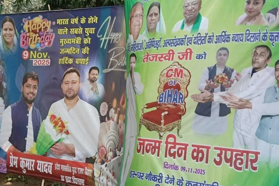 ‘বিহারের মুখ্যমন্ত্রী’, জন্মদিনে তেজস্বীর বাড়ির সামনে পোস্টার, সভামঞ্চে কেক কাটলেন লালুপুত্র