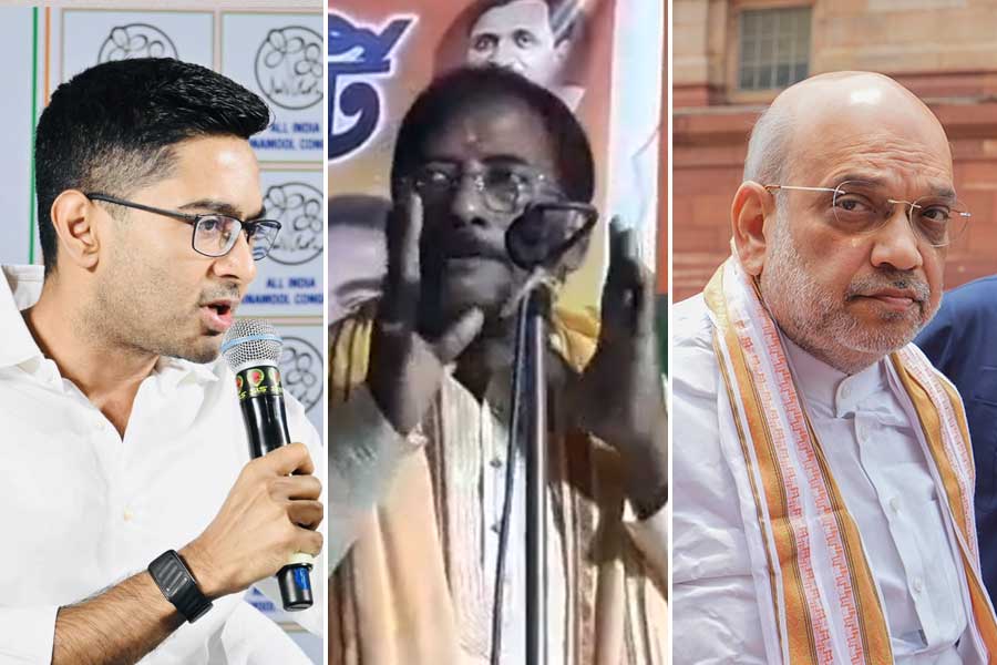 ‘বিজেপি জিতলে সীমান্তে থাকবে না কাটাতাঁর’, অভিষেকের নিশানায় শাহ