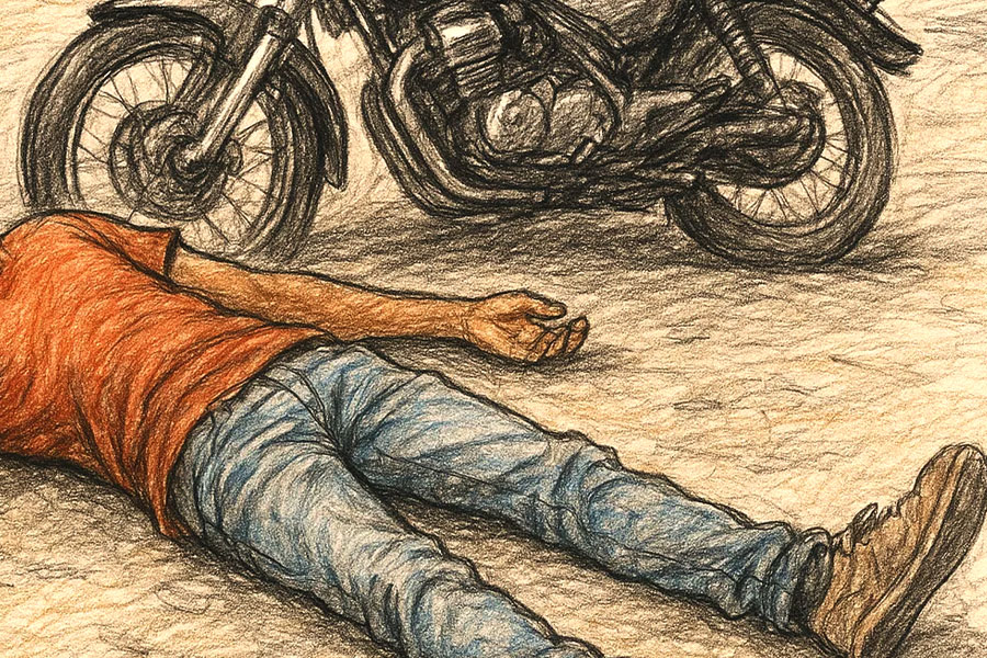 বাইক নিয়ে স্টান্ট, মুকুটমণিপুরে মর্মান্তিক দুর্ঘটনায় প্রাণ হারালেন কলেজছাত্র