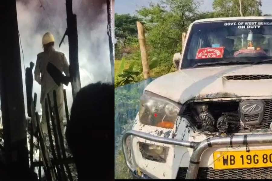 পাথরপ্রতিমায় বিডিওর গাড়িতে আগুন, পুড়ল পরপর বাড়ি ও দোকান! নেপথ্যে কোন কারণ?