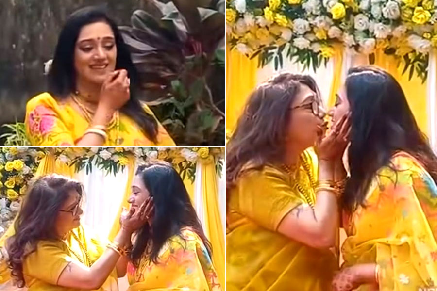 বাজল বিয়ের সানাই! মায়ের স্নেহের পরশে জমজমাট মৌবনীর গায়েহলুদ