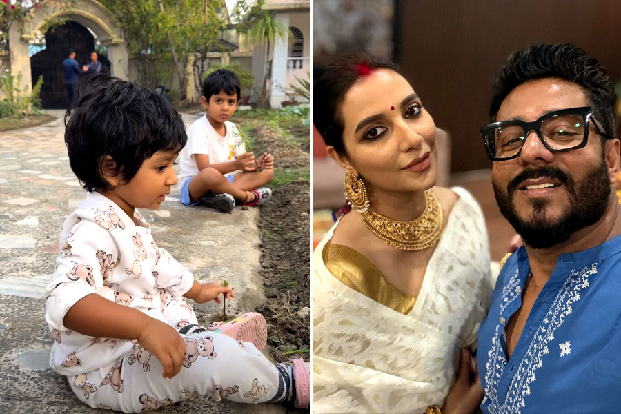 হালিশহরের বাড়িতে চাষে ব্যস্ত ইউভান-ইয়ালিনি! রাজ-শুভশ্রীর ‘প্যারেন্টিং’য়ে মুগ্ধ নেটভুবন