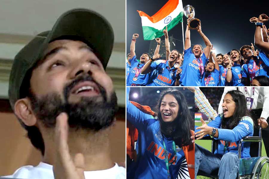 মাঠে না জিতেও ক্রিকেটপ্রেমীদের মনের চ্যাম্পিয়ন! হরমনদের বিশ্বজয়ে ‘জয়ী’ রোহিত-প্রতীকাও
