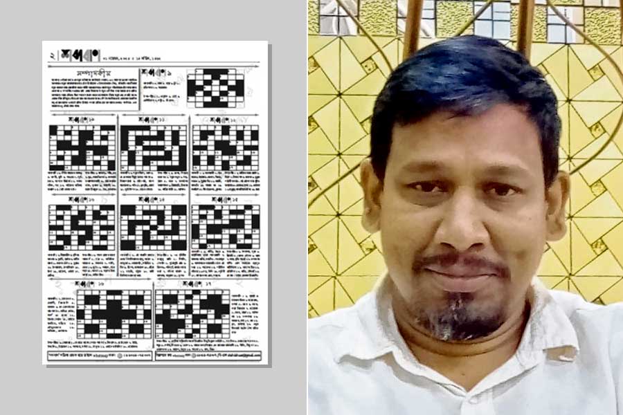 শব্দকে ভালোবেসে ‘শব্দবাণ’! অভিনব মাসিক পত্রিকা প্রকাশ ‘পাজল ম্যান’ শুভজ্যোতির
