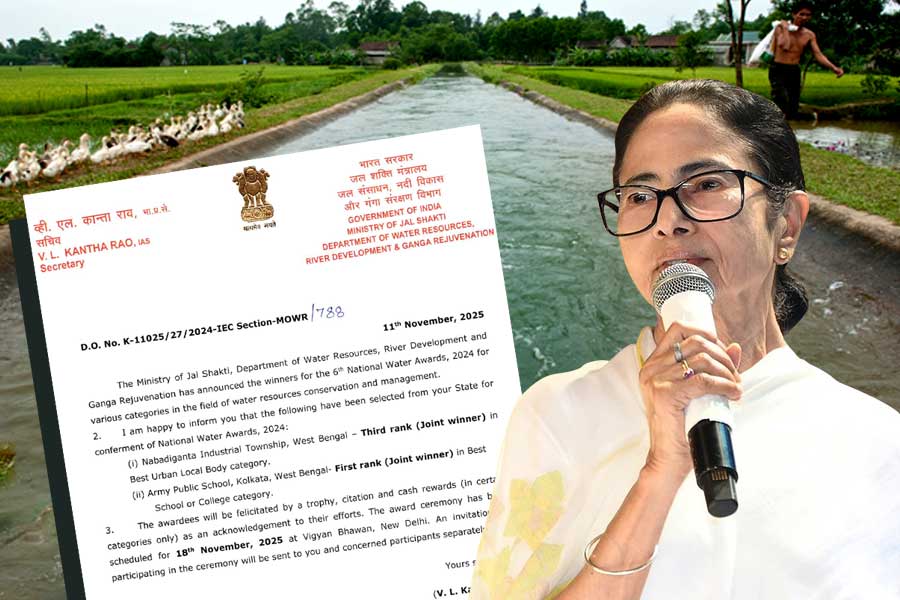 ফের সেরার শিরোপা, জলশক্তি মন্ত্রকের বিচারে শীর্ষস্থানে বাংলার প্রকল্প