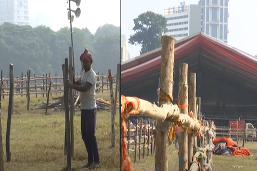 থাকছেন রামদেব, ২০০’র বেশি সাধু-সন্ত! রবি সকালে ‘৫ লক্ষ কণ্ঠে গীতাপাঠ’ উপলক্ষে সাজছে ব্রিগেড 