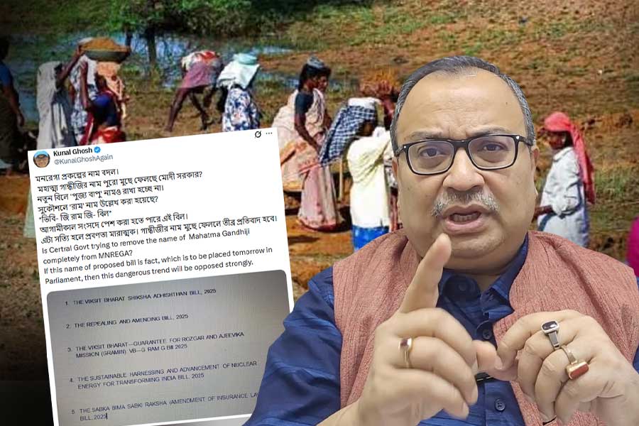 ‘মহাত্মা’র পর মুছল ‘বাপু’র নামও! ১০০ দিনের কাজে সুকৌশলে ঢুকল ‘রামনাম’, তোপ কুণালের