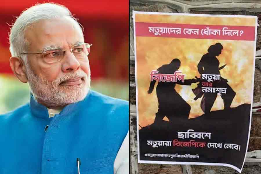‘ছুরি মেরেছে বিজেপি, ২৬-এ দেখে নেব’, মোদি সফরের মাঝেই বাগদায় পোস্টার ‘প্রতারিত মতুয়া’দের