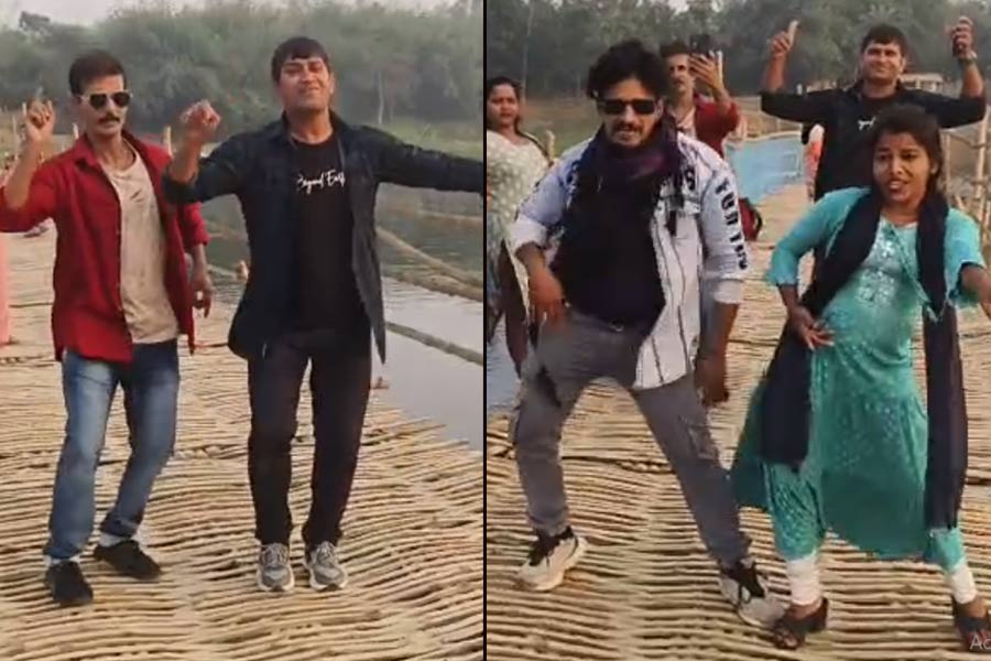 বিপদের চেয়ে বড় ভাইরাল! রিলের নেশায় নড়বড়ে বাঁশের সাঁকোয় দেদার নাচগান ইউটিউবারদের