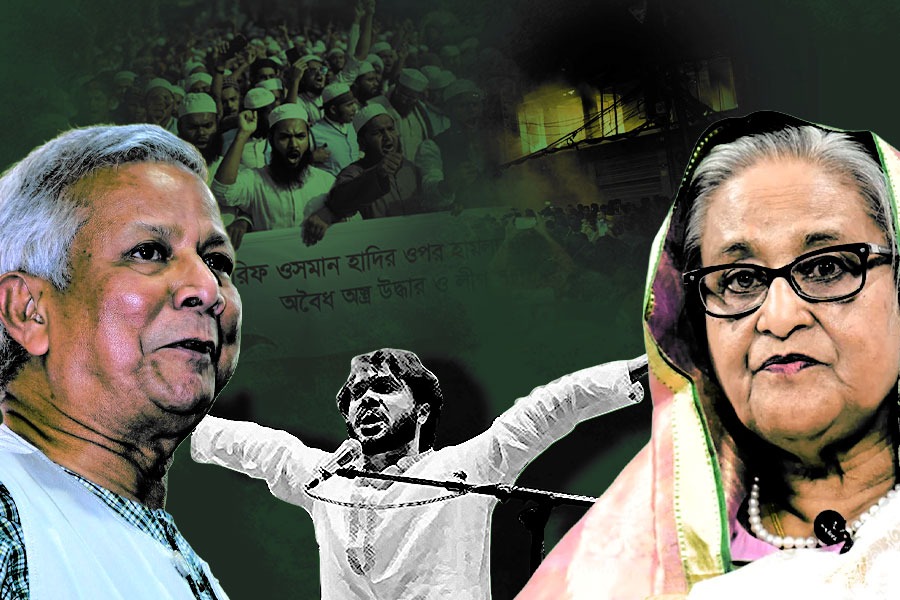 ইউনুসের জঙ্গলরাজ নির্মূল হোক, হাদির মৃত্যুতে সরব হাসিনা