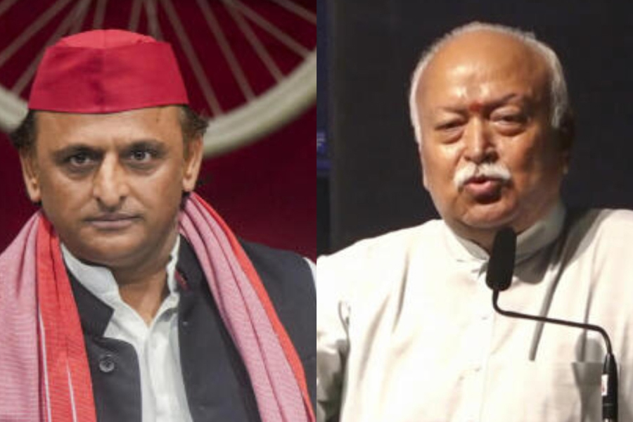 অখিলেশের দলিত-সংখ্যালঘু ‘তাস’, পালটা দিতে উত্তরপ্রদেশে ময়দানে নামছে আরএসএস