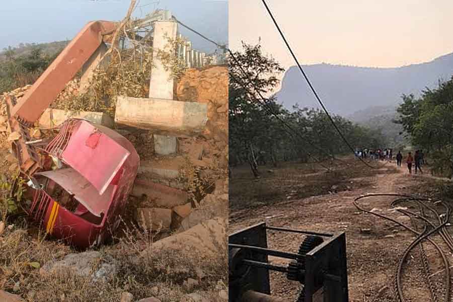 বিহারে ট্রায়ালেই ভেঙে পড়ল ১৩ কোটির রোপওয়ে, ‘ক্রনিক দুর্নীতি’ থেকে রক্ষে নেই ‘ডাবল ইঞ্জিনে’ও!
