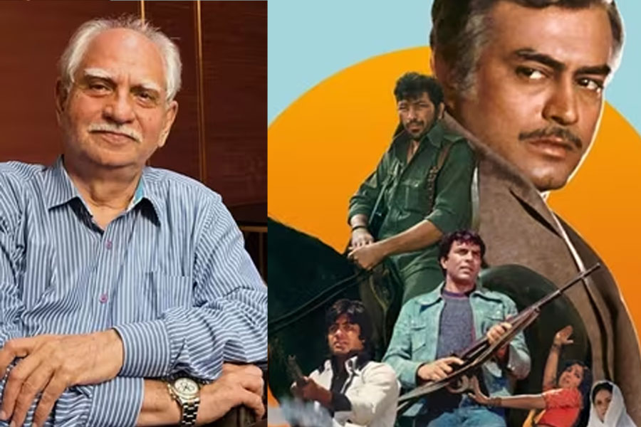 নতুন করে মুক্তি পেয়েছে ‘শোলে’, ‘হে ঈশ্বর, উনি নেই!’ ধর্মেন্দ্রর জন্য মনখারাপ রমেশ সিপ্পির