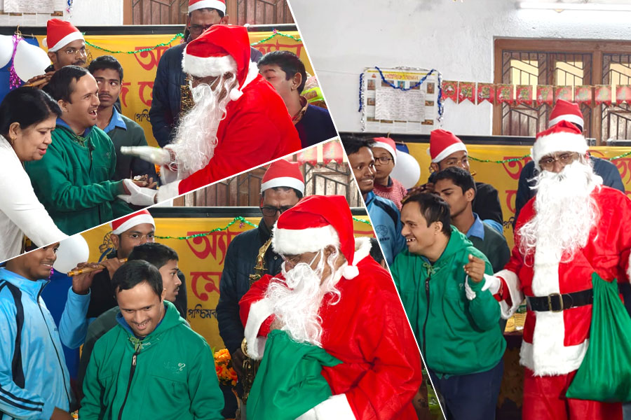 বড়দিনের আগেই হুগলিতে হাজির সান্তা! হাসি ফুটল বিশেষ চাহিদাসম্পন্ন পড়ুয়াদের মুখে, দেখুন ছবি